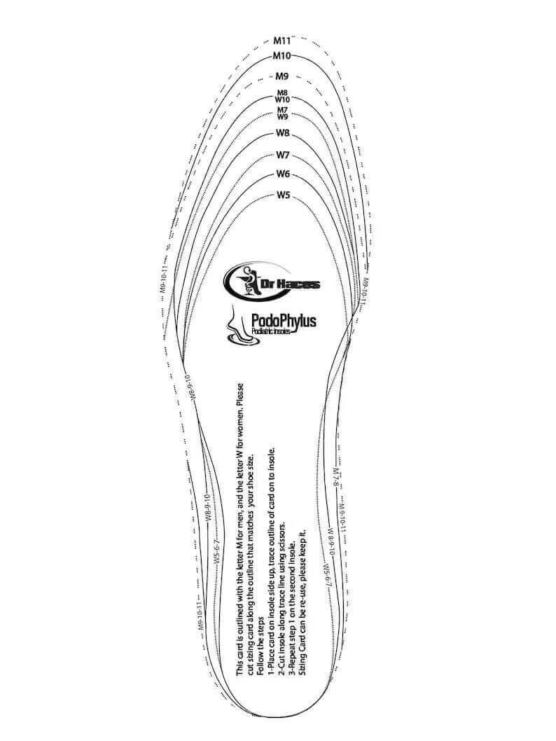 PodoPhylus insoles combat smelly feet and bacteria, adjust the size of the insoles to your feet. 